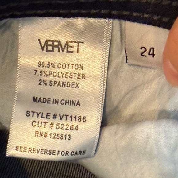 Women’s VERVET Plot Twist High Rise Ankle Skinny Jeans- Size 24 - Picture 4 of 8